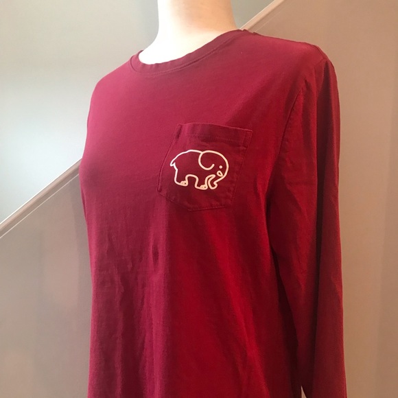 IVORY ELLA Elephant Graphic Long Sleeve Tee Shirt Sz Medium - Picture 2 of 8
